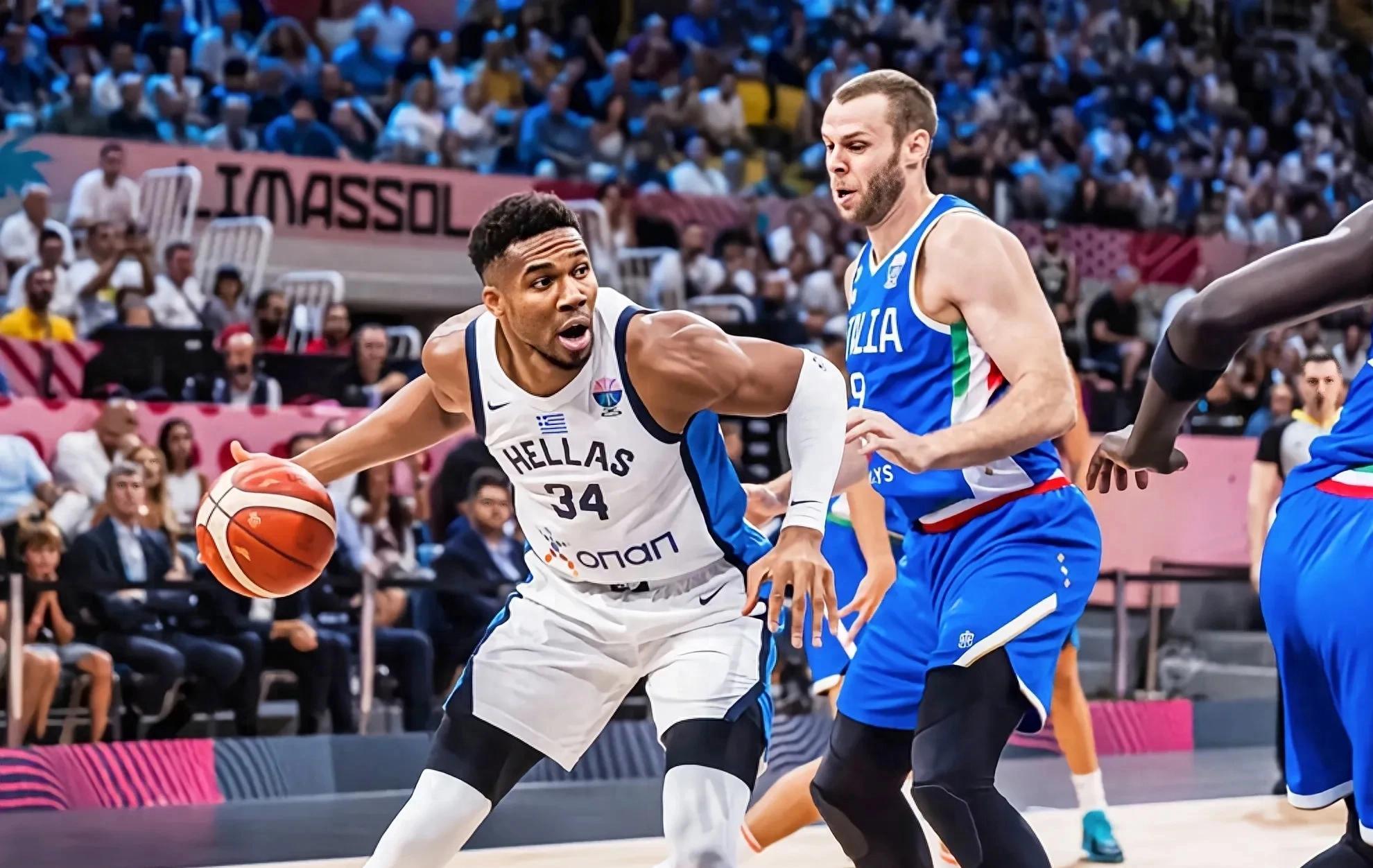 塞尔维亚男篮强势加拿大男篮，字母哥送出助攻的简单介绍